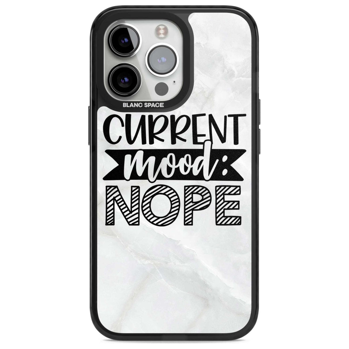 Current Mood NOPE Phone Case iPhone 15 Pro / Magsafe Black Impact Case,iPhone 15 Pro Max / Magsafe Black Impact Case,iPhone 14 Pro Max / Magsafe Black Impact Case,iPhone 13 Pro / Magsafe Black Impact Case,iPhone 14 Pro / Magsafe Black Impact Case Blanc Space