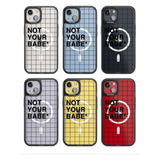 Grid Pattern Not Your Babe Phone Case iPhone 15 Pro Max / Black Impact Case,iPhone 15 Plus / Black Impact Case,iPhone 15 Pro / Black Impact Case,iPhone 15 / Black Impact Case,iPhone 15 Pro Max / Impact Case,iPhone 15 Plus / Impact Case,iPhone 15 Pro / Impact Case,iPhone 15 / Impact Case,iPhone 15 Pro Max / Magsafe Black Impact Case,iPhone 15 Plus / Magsafe Black Impact Case,iPhone 15 Pro / Magsafe Black Impact Case,iPhone 15 / Magsafe Black Impact Case,iPhone 14 Pro Max / Black Impact Case,iPhone 14 Plus / 