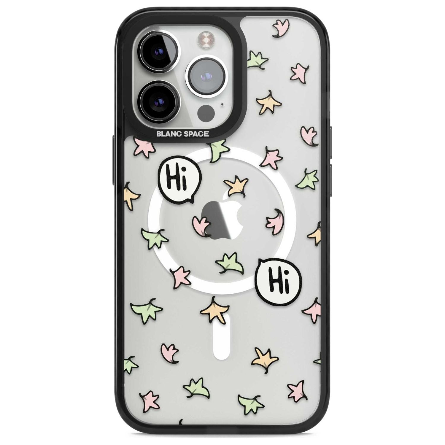 Heartstopper Leaves Pattern Phone Case iPhone 15 Pro Max / Magsafe Black Impact Case,iPhone 15 Pro / Magsafe Black Impact Case,iPhone 14 Pro Max / Magsafe Black Impact Case,iPhone 14 Pro / Magsafe Black Impact Case,iPhone 13 Pro / Magsafe Black Impact Case Blanc Space