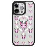 Demon Cat Pattern Phone Case iPhone 15 Pro Max / Magsafe Black Impact Case,iPhone 15 Pro / Magsafe Black Impact Case,iPhone 14 Pro Max / Magsafe Black Impact Case,iPhone 14 Pro / Magsafe Black Impact Case,iPhone 13 Pro / Magsafe Black Impact Case Blanc Space