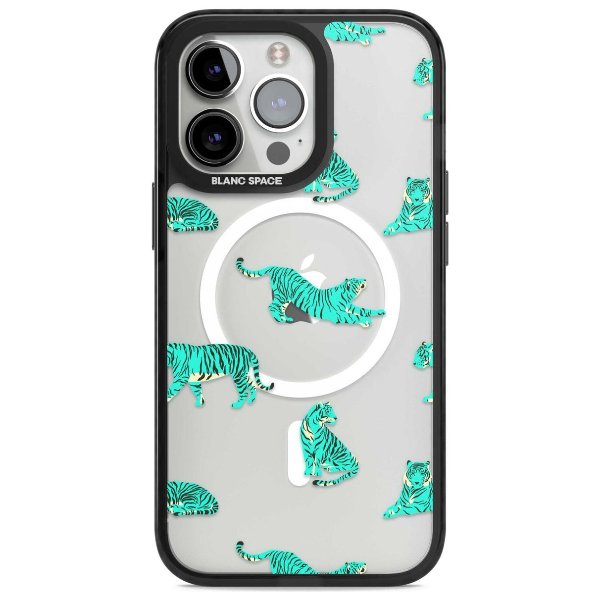 Turquoise Tiger Jungle Cat Pattern