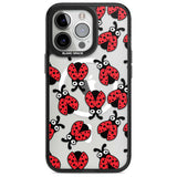Ladybug Pattern Phone Case iPhone 15 Pro Max / Magsafe Black Impact Case,iPhone 15 Pro / Magsafe Black Impact Case,iPhone 14 Pro Max / Magsafe Black Impact Case,iPhone 14 Pro / Magsafe Black Impact Case,iPhone 13 Pro / Magsafe Black Impact Case Blanc Space