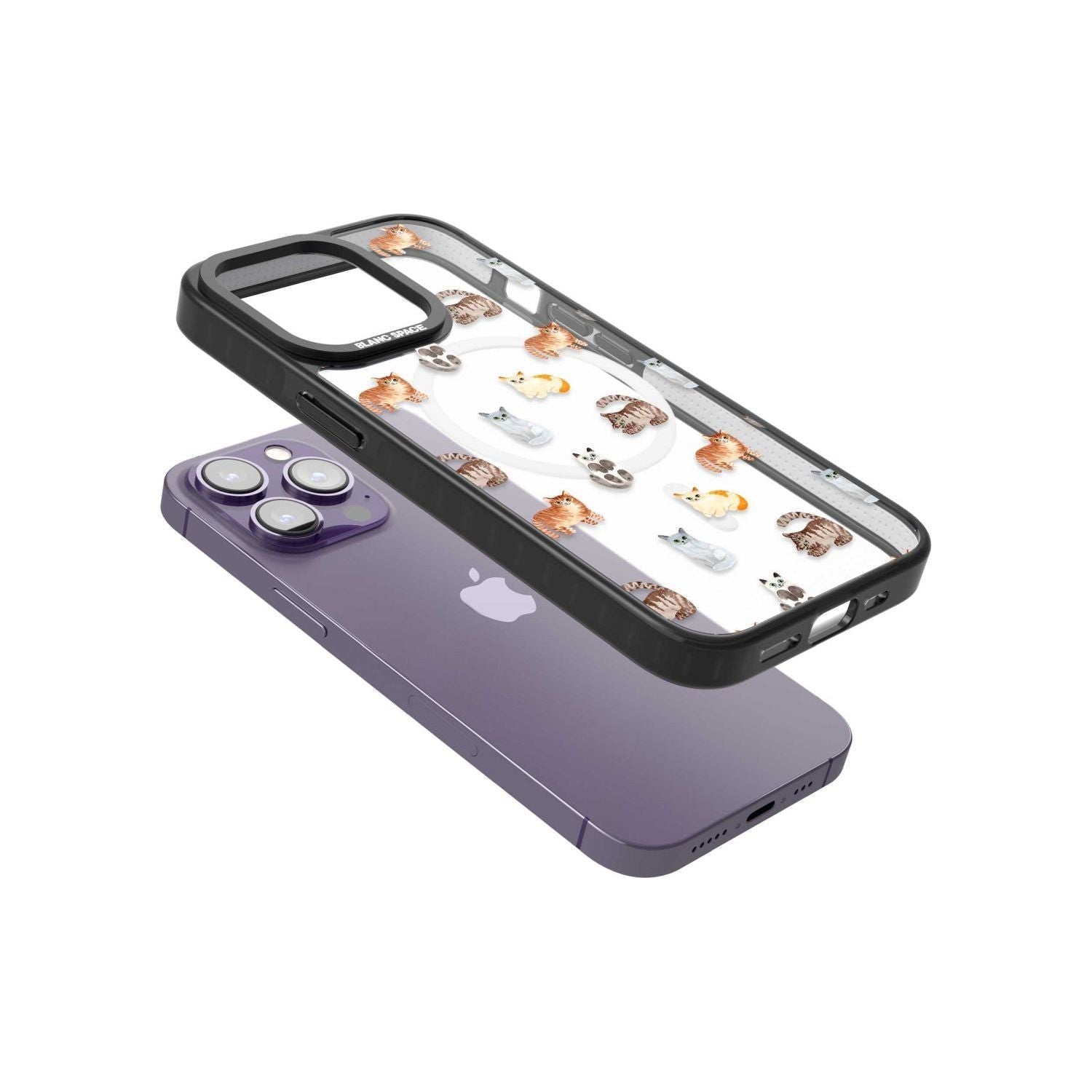 Cute Cat Pattern - Clear