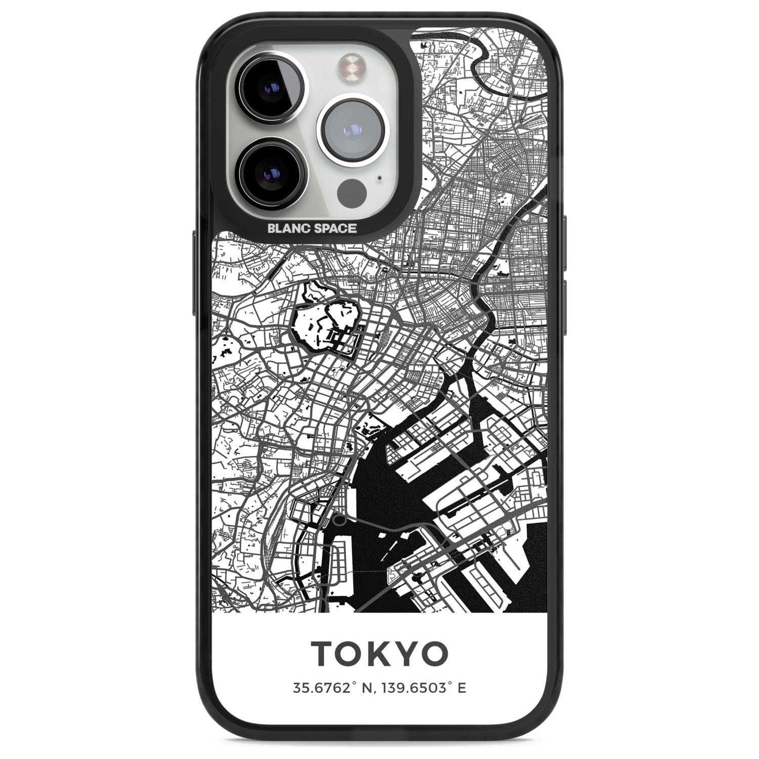 Map of Tokyo, Japan Phone Case iPhone 15 Pro Max / Magsafe Black Impact Case,iPhone 15 Pro / Magsafe Black Impact Case,iPhone 14 Pro Max / Magsafe Black Impact Case,iPhone 14 Pro / Magsafe Black Impact Case,iPhone 13 Pro / Magsafe Black Impact Case Blanc Space