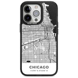 Map of Chicago, Illinois Phone Case iPhone 15 Pro Max / Magsafe Black Impact Case,iPhone 15 Pro / Magsafe Black Impact Case,iPhone 14 Pro Max / Magsafe Black Impact Case,iPhone 14 Pro / Magsafe Black Impact Case,iPhone 13 Pro / Magsafe Black Impact Case Blanc Space