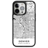 Map of Denver, Colorado Phone Case iPhone 15 Pro Max / Magsafe Black Impact Case,iPhone 15 Pro / Magsafe Black Impact Case,iPhone 14 Pro Max / Magsafe Black Impact Case,iPhone 14 Pro / Magsafe Black Impact Case,iPhone 13 Pro / Magsafe Black Impact Case Blanc Space