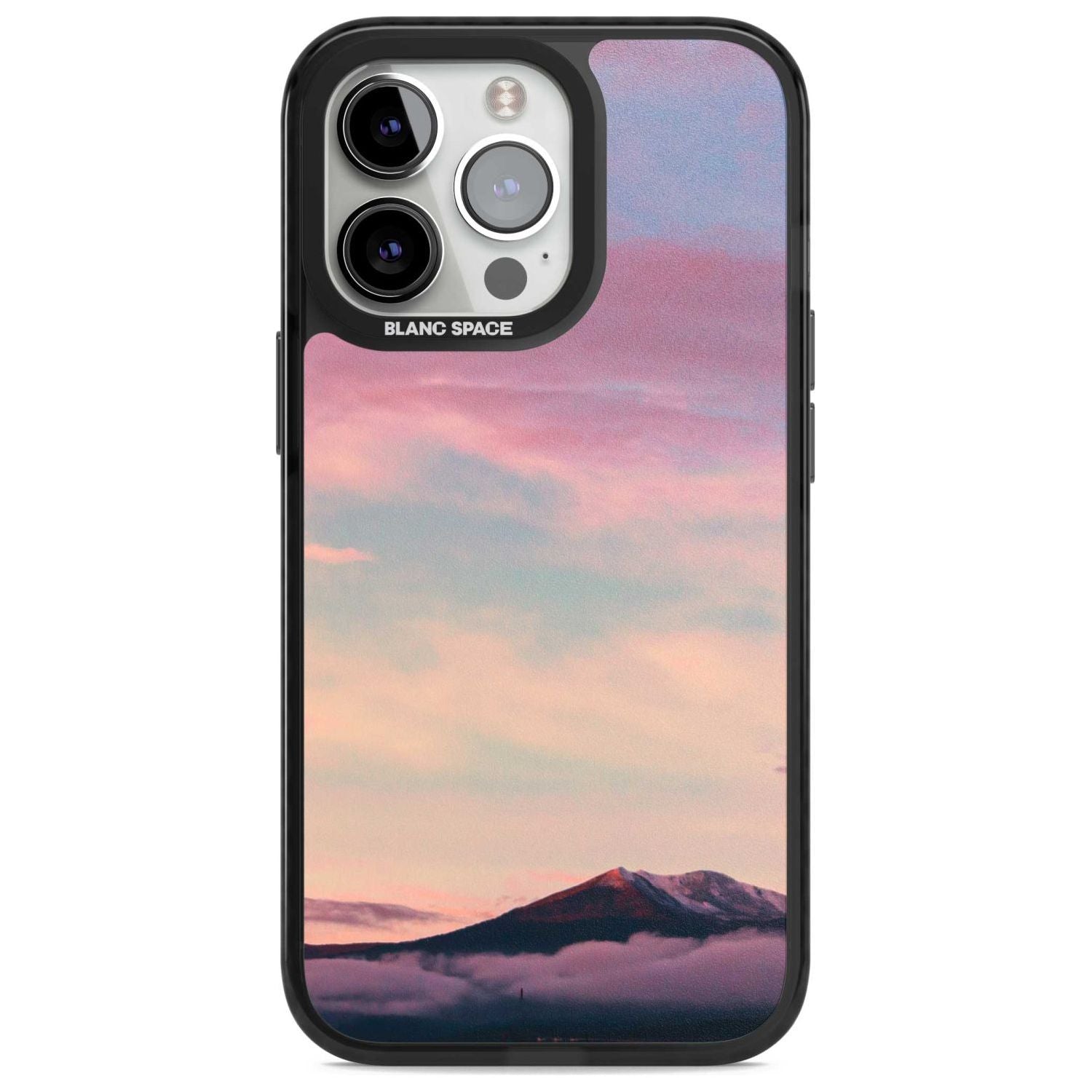 Cloudy Sunset Photograph Phone Case iPhone 15 Pro Max / Magsafe Black Impact Case,iPhone 15 Pro / Magsafe Black Impact Case,iPhone 14 Pro Max / Magsafe Black Impact Case,iPhone 14 Pro / Magsafe Black Impact Case,iPhone 13 Pro / Magsafe Black Impact Case Blanc Space