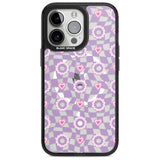 Checkered Love Pattern Phone Case iPhone 15 Pro Max / Magsafe Black Impact Case,iPhone 15 Pro / Magsafe Black Impact Case,iPhone 14 Pro Max / Magsafe Black Impact Case,iPhone 14 Pro / Magsafe Black Impact Case,iPhone 13 Pro / Magsafe Black Impact Case Blanc Space