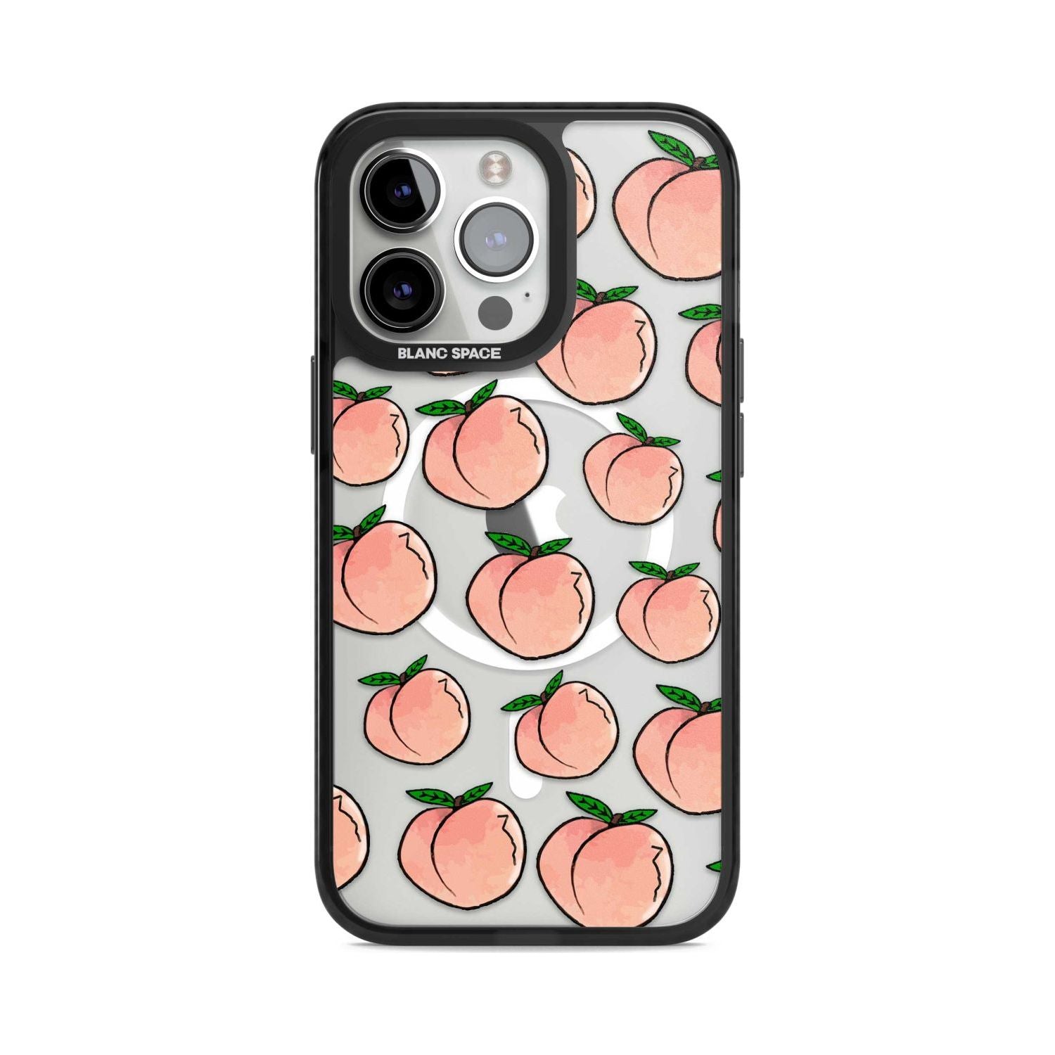 Life's a Peach Phone Case iPhone 15 Pro / Magsafe Black Impact Case,iPhone 15 Pro Max / Magsafe Black Impact Case,iPhone 14 Pro Max / Magsafe Black Impact Case,iPhone 14 Pro / Magsafe Black Impact Case,iPhone 13 Pro / Magsafe Black Impact Case,iPhone 15 Ultra / Magsafe Black Impact Case Blanc Space