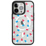 Kawaii Pill Pattern Phone Case iPhone 15 Pro Max / Magsafe Black Impact Case,iPhone 15 Pro / Magsafe Black Impact Case,iPhone 14 Pro Max / Magsafe Black Impact Case,iPhone 14 Pro / Magsafe Black Impact Case,iPhone 13 Pro / Magsafe Black Impact Case Blanc Space