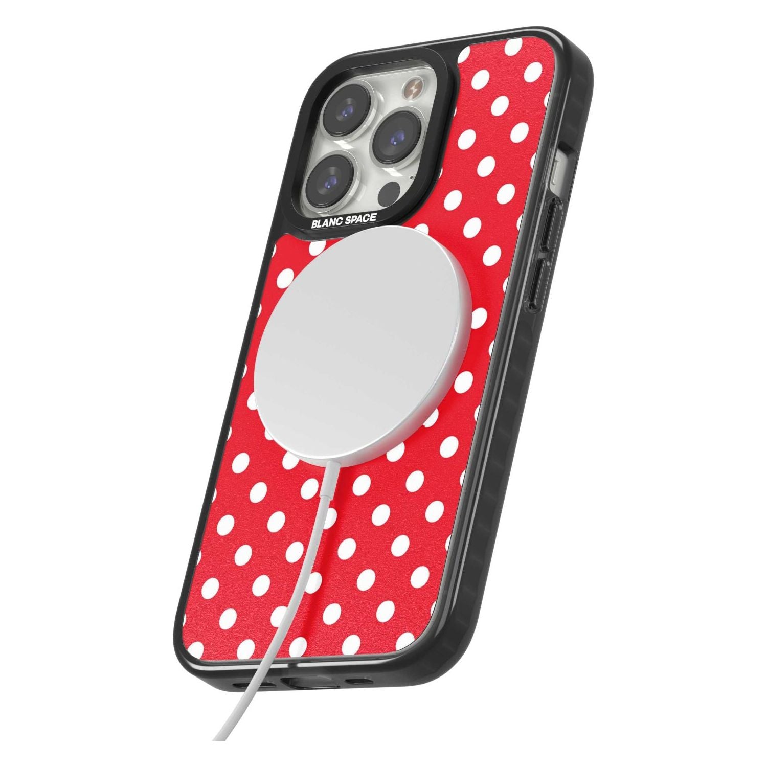 Designer Lava Red Polka Dot