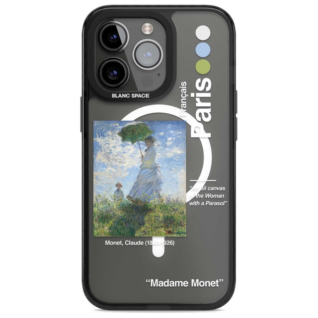 Madame Monet and Her Son Phone Case iPhone 15 Pro Max / Magsafe Black Impact Case,iPhone 15 Pro / Magsafe Black Impact Case,iPhone 14 Pro Max / Magsafe Black Impact Case,iPhone 14 Pro / Magsafe Black Impact Case,iPhone 13 Pro / Magsafe Black Impact Case Blanc Space