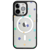 Pastel Stars Pattern Phone Case iPhone 15 Pro Max / Magsafe Black Impact Case,iPhone 15 Pro / Magsafe Black Impact Case,iPhone 14 Pro Max / Magsafe Black Impact Case,iPhone 14 Pro / Magsafe Black Impact Case,iPhone 13 Pro / Magsafe Black Impact Case Blanc Space