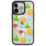 Kawaii Weed Pattern Phone Case iPhone 15 Pro Max / Magsafe Black Impact Case,iPhone 15 Pro / Magsafe Black Impact Case,iPhone 14 Pro Max / Magsafe Black Impact Case,iPhone 14 Pro / Magsafe Black Impact Case,iPhone 13 Pro / Magsafe Black Impact Case Blanc Space