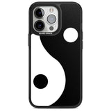 Large Yin Yang Phone Case iPhone 15 Pro Max / Magsafe Black Impact Case,iPhone 15 Pro / Magsafe Black Impact Case,iPhone 14 Pro Max / Magsafe Black Impact Case,iPhone 14 Pro / Magsafe Black Impact Case,iPhone 13 Pro / Magsafe Black Impact Case Blanc Space