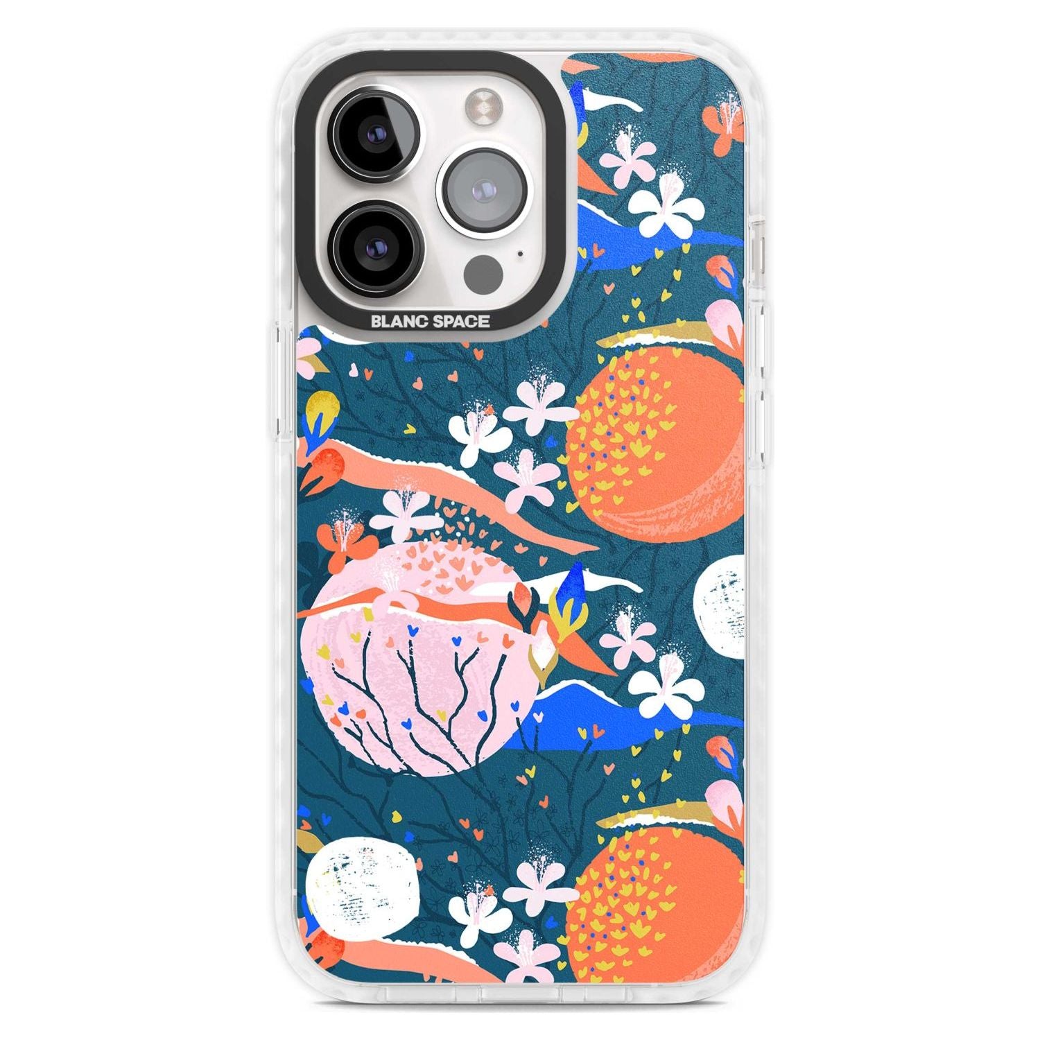 Bright Circles Abstract Phone Case iPhone 15 Pro Max / Magsafe Impact Case,iPhone 15 Pro / Magsafe Impact Case Blanc Space
