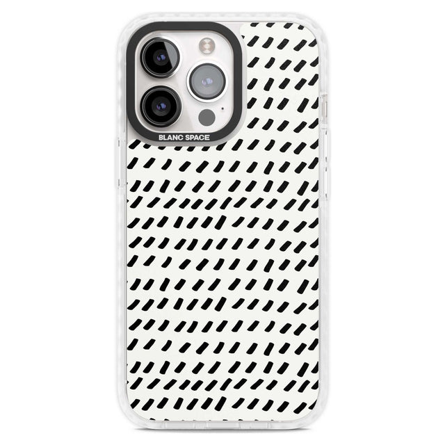 Hand Drawn Lines Pattern Phone Case iPhone 15 Pro Max / Magsafe Impact Case,iPhone 15 Pro / Magsafe Impact Case Blanc Space