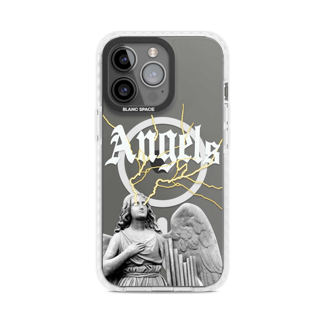 ANGELS Phone Case iPhone 15 Pro Max / Magsafe Impact Case,iPhone 15 Pro / Magsafe Impact Case Blanc Space