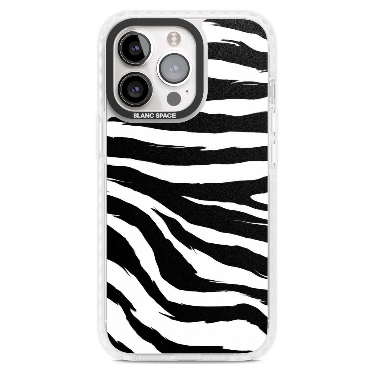 Black Zebra Print Phone Case iPhone 15 Pro Max / Magsafe Impact Case,iPhone 15 Pro / Magsafe Impact Case Blanc Space