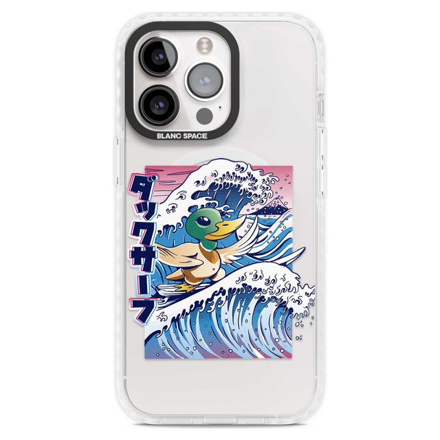 Duck Surf Phone Case iPhone 15 Pro Max / Magsafe Impact Case,iPhone 15 Pro / Magsafe Impact Case Blanc Space