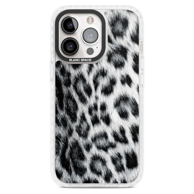 Animal Fur Pattern - Snow Leopard Phone Case iPhone 15 Pro Max / Magsafe Impact Case,iPhone 15 Pro / Magsafe Impact Case Blanc Space