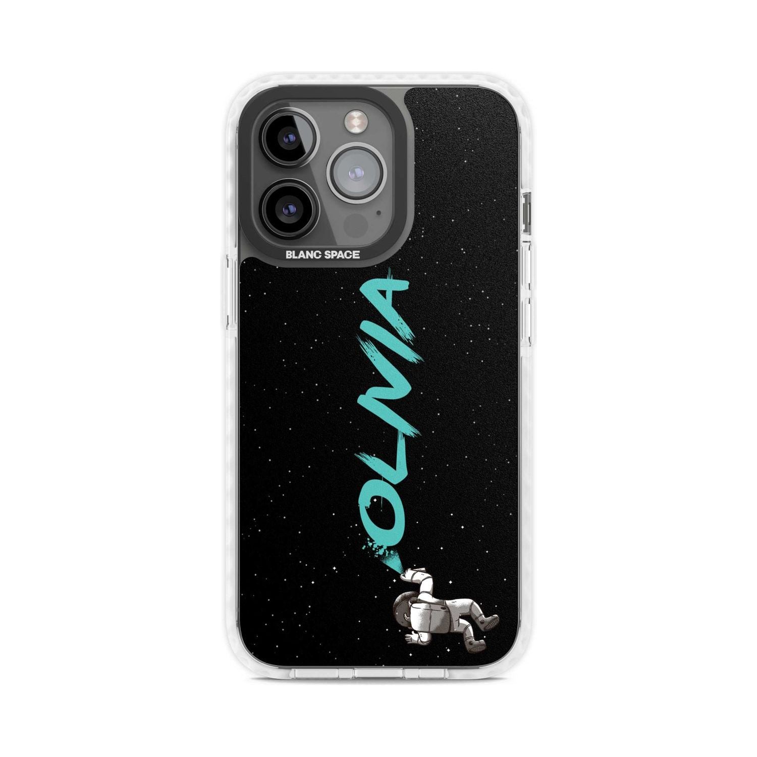 Personalised Graffiti Astronaut Custom Phone Case iPhone 15 Pro Max / Magsafe Impact Case,iPhone 15 Pro / Magsafe Impact Case Blanc Space