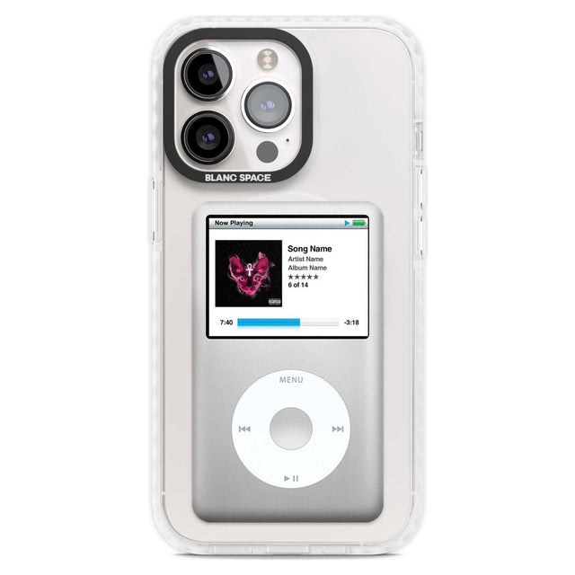Personalised Classic iPod Custom Phone Case iPhone 15 Pro Max / Magsafe Impact Case,iPhone 15 Pro / Magsafe Impact Case Blanc Space
