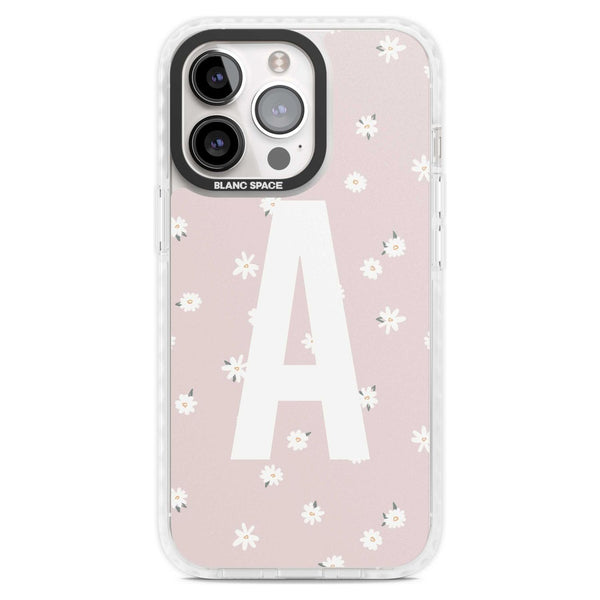 Personalised Pink Daisy Initial