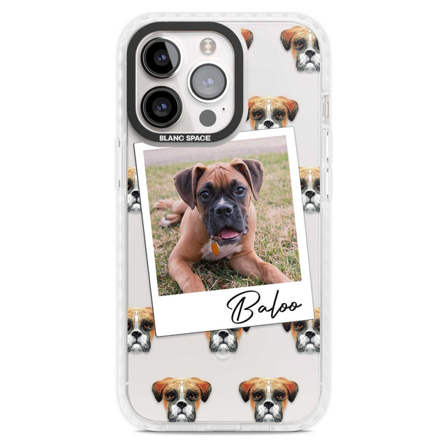 Personalised Boxer - Dog Photo Custom Phone Case iPhone 15 Pro Max / Magsafe Impact Case,iPhone 15 Pro / Magsafe Impact Case Blanc Space