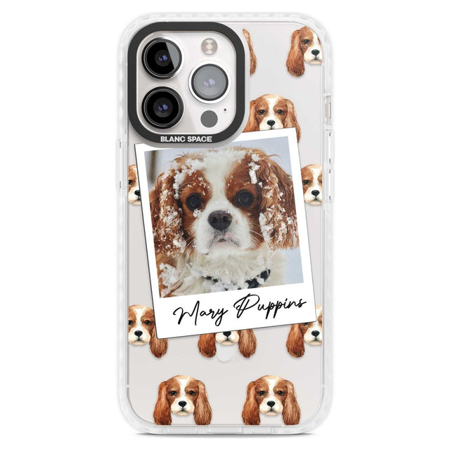 Personalised Cavalier King Charles - Dog Photo Custom Phone Case iPhone 15 Pro Max / Magsafe Impact Case,iPhone 15 Pro / Magsafe Impact Case Blanc Space