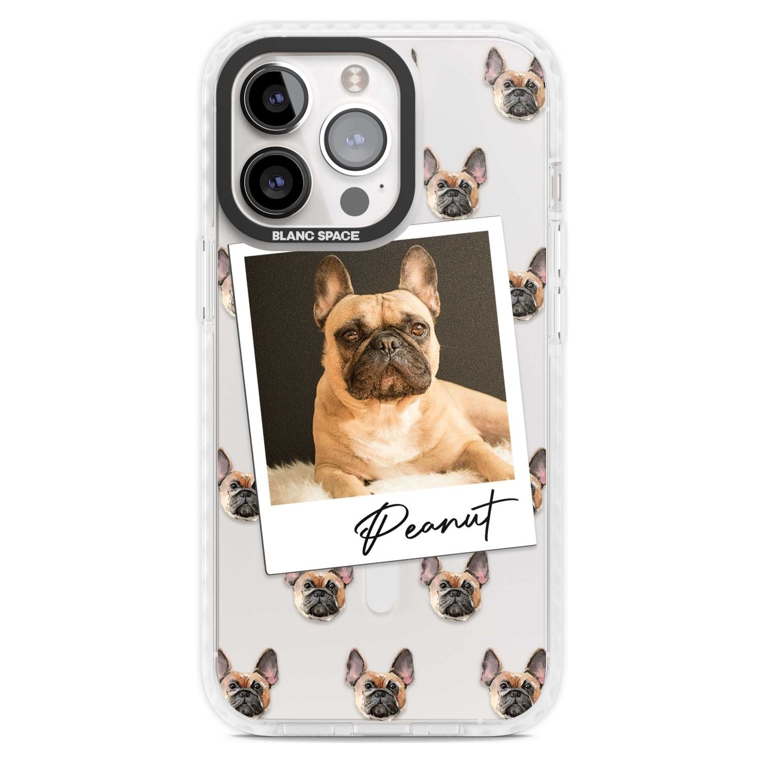 Personalised French Bulldog, Tan - Dog Photo Custom Phone Case iPhone 15 Pro Max / Magsafe Impact Case,iPhone 15 Pro / Magsafe Impact Case Blanc Space