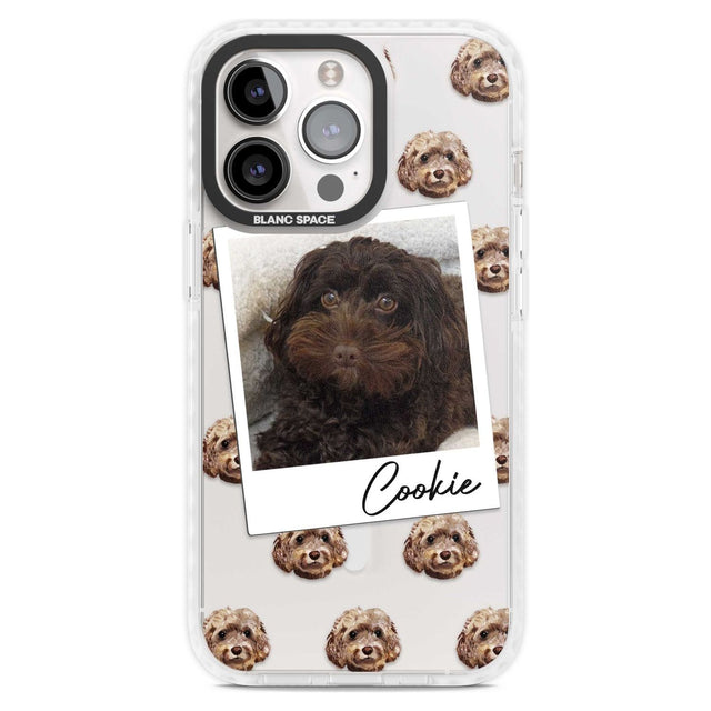 Personalised Cockapoo, Brown - Dog Photo Custom Phone Case iPhone 15 Pro Max / Magsafe Impact Case,iPhone 15 Pro / Magsafe Impact Case Blanc Space