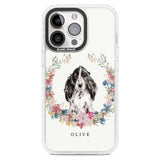 Personalised Black Cocker Spaniel - Watercolour Dog Portrait Custom Phone Case iPhone 15 Pro Max / Magsafe Impact Case,iPhone 15 Pro / Magsafe Impact Case Blanc Space