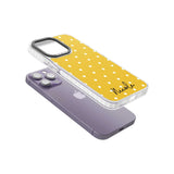 Personalised Yellow Polka Dot Custom Phone Case iPhone 15 Pro Max / Black Impact Case,iPhone 15 Plus / Black Impact Case,iPhone 15 Pro / Black Impact Case,iPhone 15 / Black Impact Case,iPhone 15 Pro Max / Impact Case,iPhone 15 Plus / Impact Case,iPhone 15 Pro / Impact Case,iPhone 15 / Impact Case,iPhone 15 Pro Max / Magsafe Black Impact Case,iPhone 15 Plus / Magsafe Black Impact Case,iPhone 15 Pro / Magsafe Black Impact Case,iPhone 15 / Magsafe Black Impact Case,iPhone 14 Pro Max / Black Impact Case,iPhone 