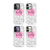 Personalised Pink Circle & Dots Custom Phone Case iPhone 15 Pro Max / Black Impact Case,iPhone 15 Plus / Black Impact Case,iPhone 15 Pro / Black Impact Case,iPhone 15 / Black Impact Case,iPhone 15 Pro Max / Impact Case,iPhone 15 Plus / Impact Case,iPhone 15 Pro / Impact Case,iPhone 15 / Impact Case,iPhone 15 Pro Max / Magsafe Black Impact Case,iPhone 15 Plus / Magsafe Black Impact Case,iPhone 15 Pro / Magsafe Black Impact Case,iPhone 15 / Magsafe Black Impact Case,iPhone 14 Pro Max / Black Impact Case,iPhon