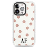 Personalised Initials & Dots Custom Phone Case iPhone 15 Pro Max / Magsafe Impact Case,iPhone 15 Pro / Magsafe Impact Case Blanc Space