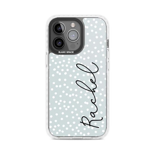 Personalised Vertical Cursive & Dots
