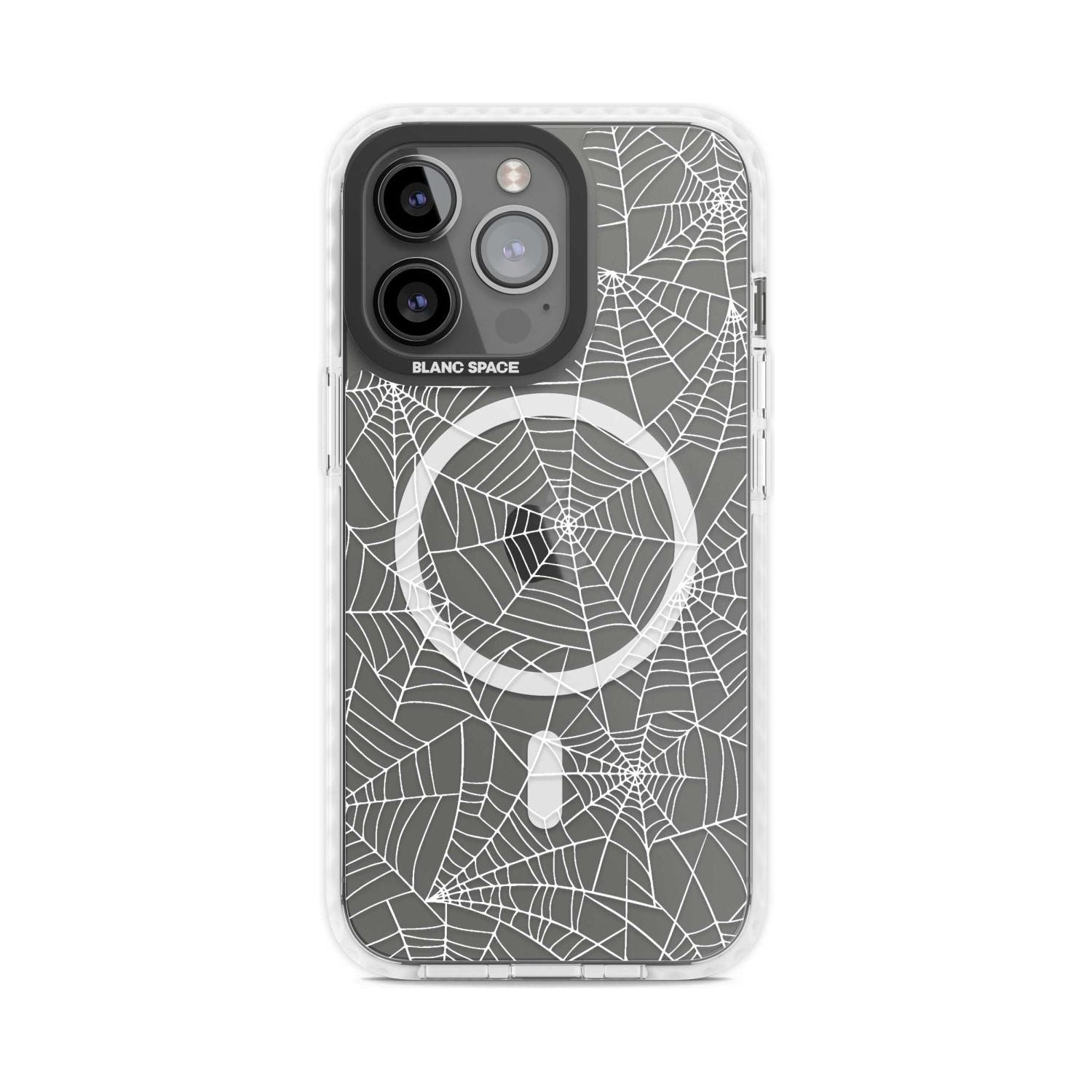 Personalised Spider Web Pattern Custom Phone Case iPhone 15 Pro Max / Magsafe Impact Case,iPhone 15 Pro / Magsafe Impact Case Blanc Space