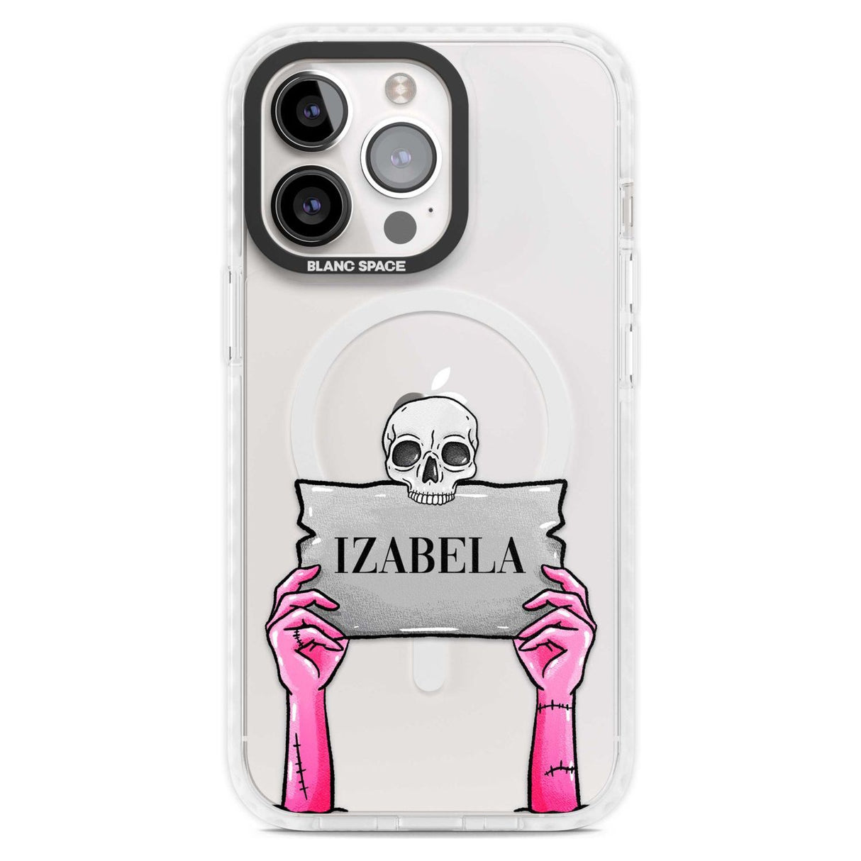 Personalised Grave Plaque Custom Phone Case iPhone 15 Pro Max / Magsafe Impact Case,iPhone 15 Pro / Magsafe Impact Case Blanc Space