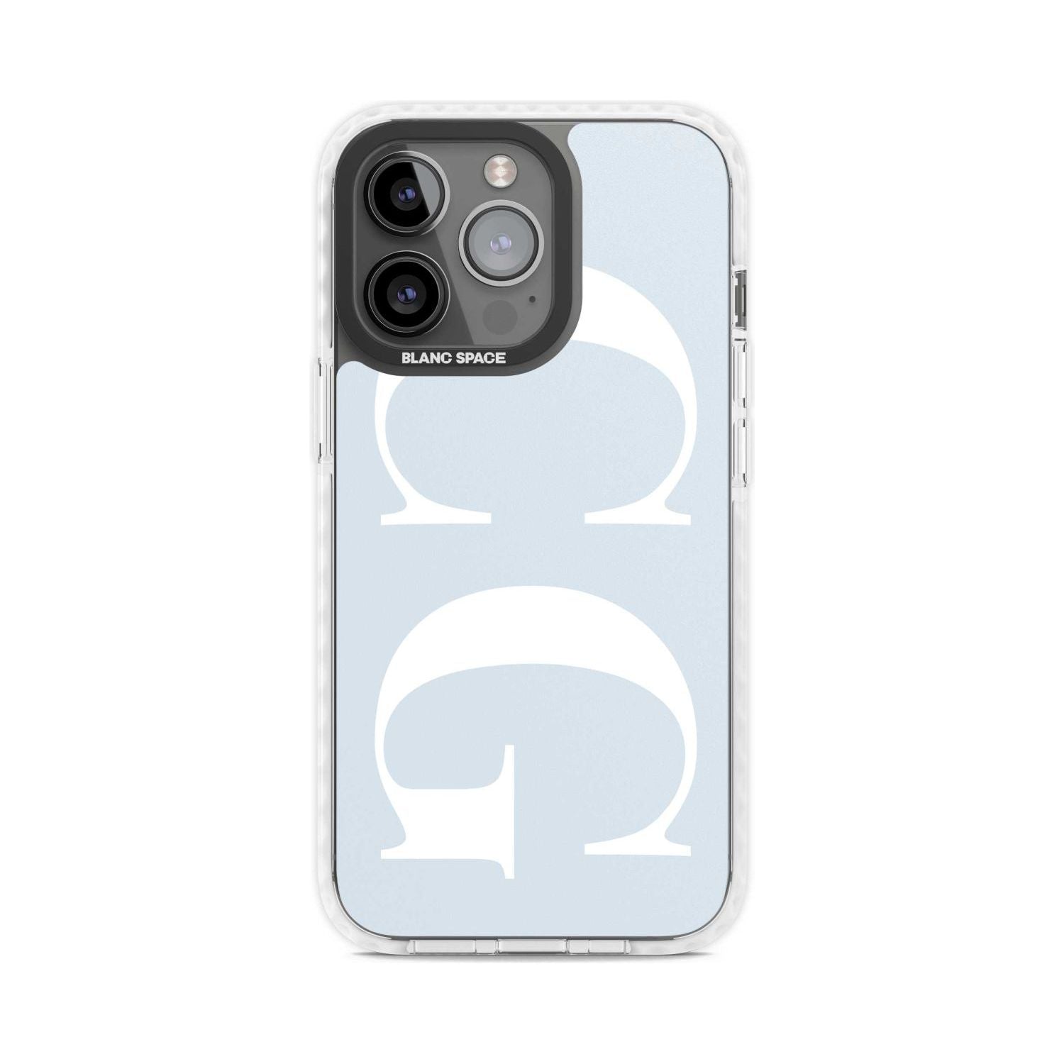 Personalised White & Blue Personalised Custom Phone Case iPhone 15 Pro Max / Magsafe Impact Case,iPhone 15 Pro / Magsafe Impact Case Blanc Space