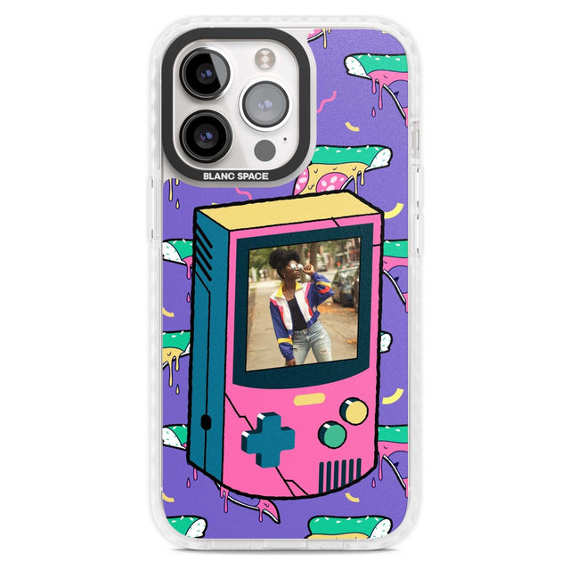 Personalised Retro Game Photo Case Custom Phone Case iPhone 15 Pro Max / Magsafe Impact Case,iPhone 15 Pro / Magsafe Impact Case Blanc Space