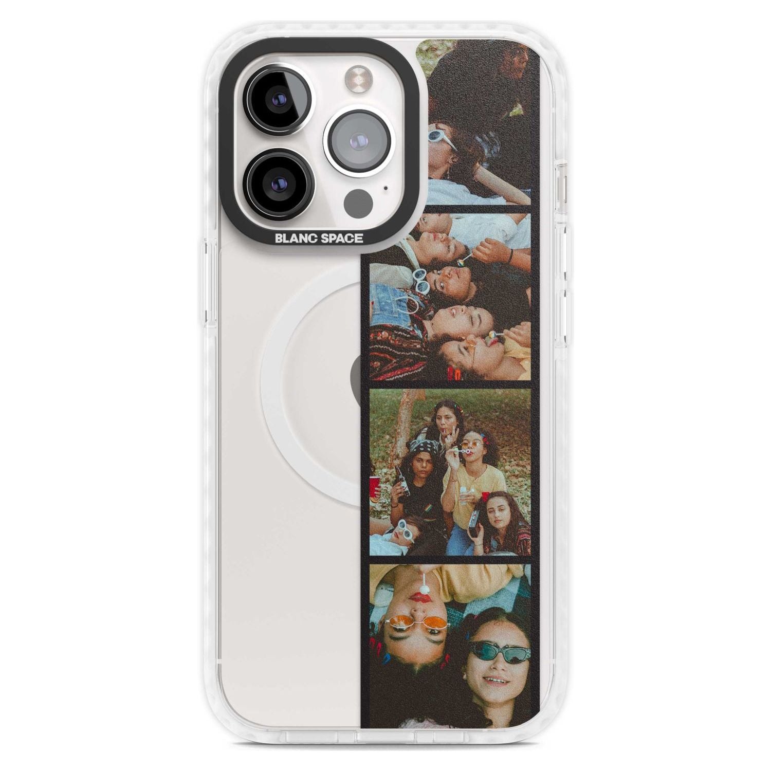 Personalised Photo Strip Custom Phone Case iPhone 15 Pro Max / Magsafe Impact Case,iPhone 15 Pro / Magsafe Impact Case Blanc Space