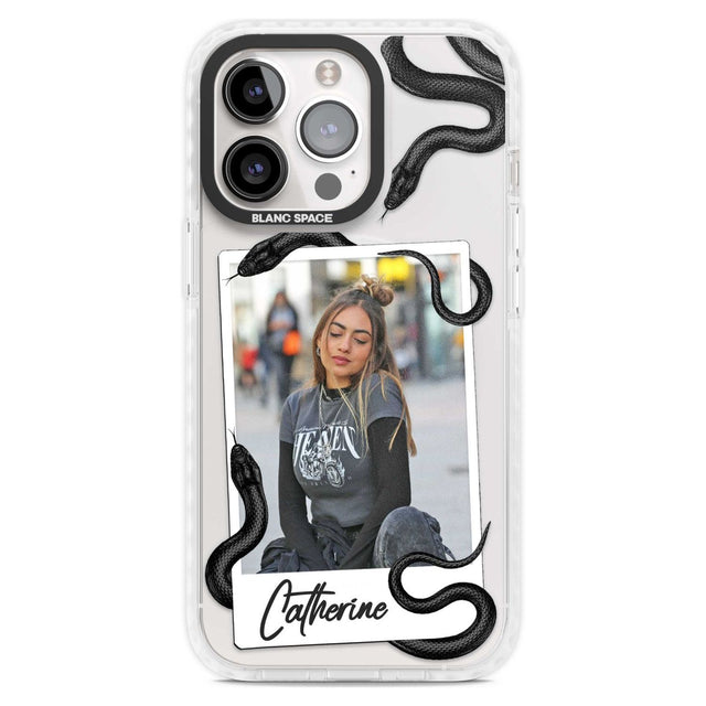 Personalised Snake Instant Photo Custom Phone Case iPhone 15 Pro Max / Magsafe Impact Case,iPhone 15 Pro / Magsafe Impact Case Blanc Space