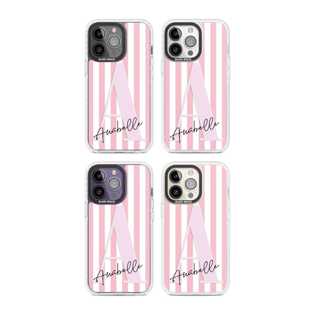 Personalised Pink Stripes & Large Monogram Custom Phone Case iPhone 15 Pro Max / Black Impact Case,iPhone 15 Plus / Black Impact Case,iPhone 15 Pro / Black Impact Case,iPhone 15 / Black Impact Case,iPhone 15 Pro Max / Impact Case,iPhone 15 Plus / Impact Case,iPhone 15 Pro / Impact Case,iPhone 15 / Impact Case,iPhone 15 Pro Max / Magsafe Black Impact Case,iPhone 15 Plus / Magsafe Black Impact Case,iPhone 15 Pro / Magsafe Black Impact Case,iPhone 15 / Magsafe Black Impact Case,iPhone 14 Pro Max / Black Impact