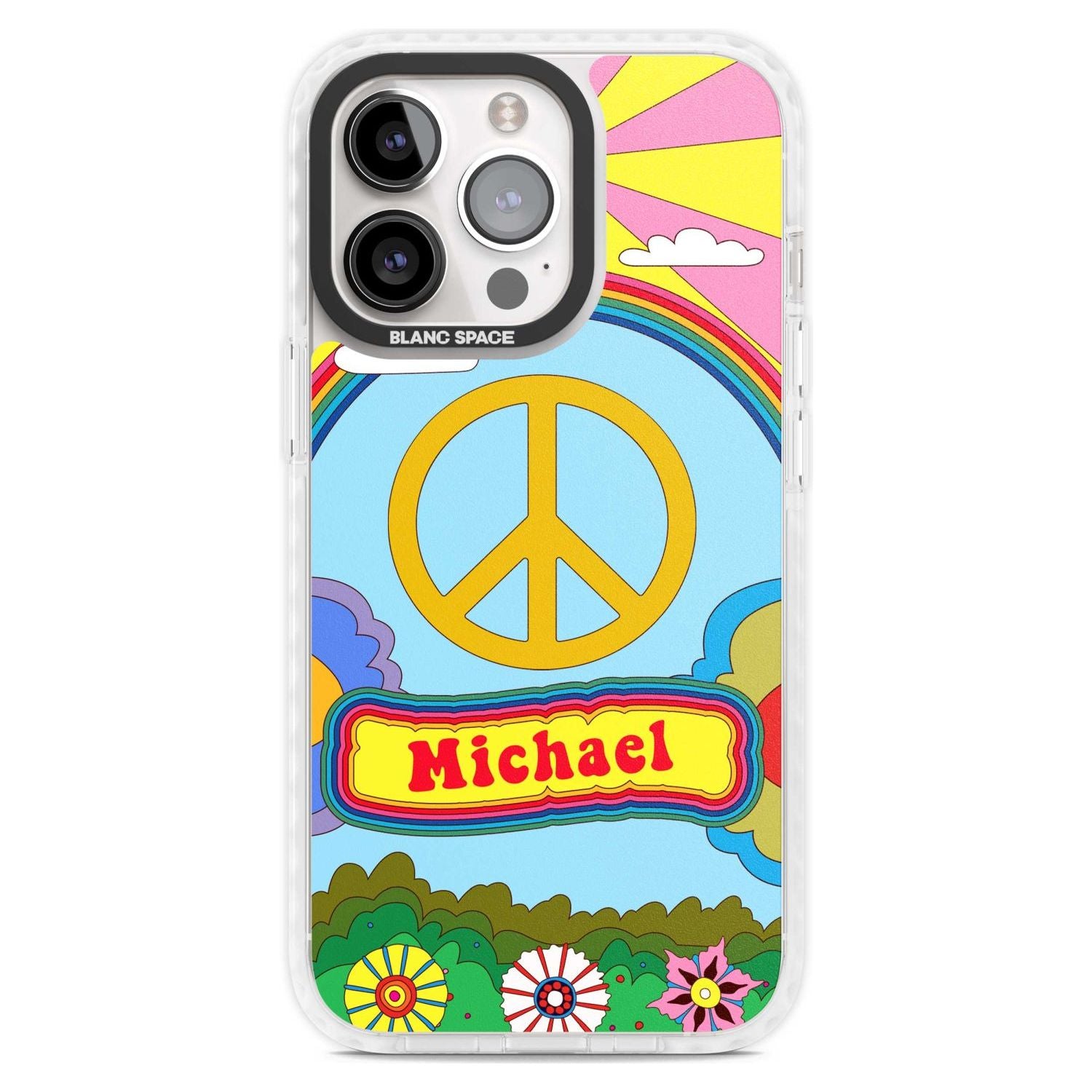 Personalised Happy Days Phone Case iPhone 15 Pro Max / Magsafe Impact Case,iPhone 15 Pro / Magsafe Impact Case Blanc Space