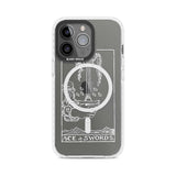 Personalised Ace of Swords Tarot Card - White Transparent Custom Phone Case iPhone 15 Pro Max / Magsafe Impact Case,iPhone 15 Pro / Magsafe Impact Case Blanc Space