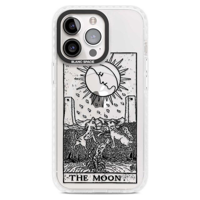 Personalised The Moon Tarot Card - Transparent Custom Phone Case iPhone 15 Pro Max / Magsafe Impact Case,iPhone 15 Pro / Magsafe Impact Case Blanc Space