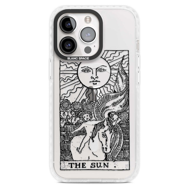 Personalised The Sun Tarot Card - Transparent Custom Phone Case iPhone 15 Pro Max / Magsafe Impact Case,iPhone 15 Pro / Magsafe Impact Case Blanc Space