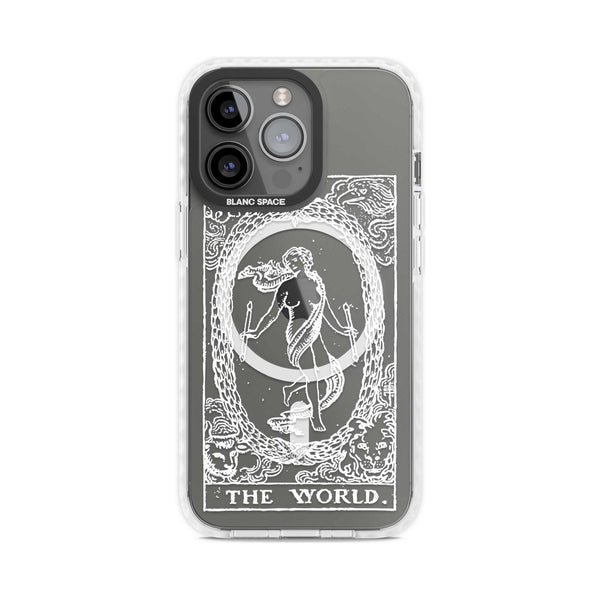 Personalised The World Tarot Card (White)