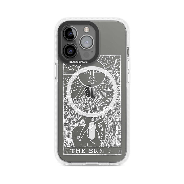 Personalised The Sun Tarot Card - White Transparent Custom Phone Case iPhone 15 Pro Max / Magsafe Impact Case,iPhone 15 Pro / Magsafe Impact Case Blanc Space